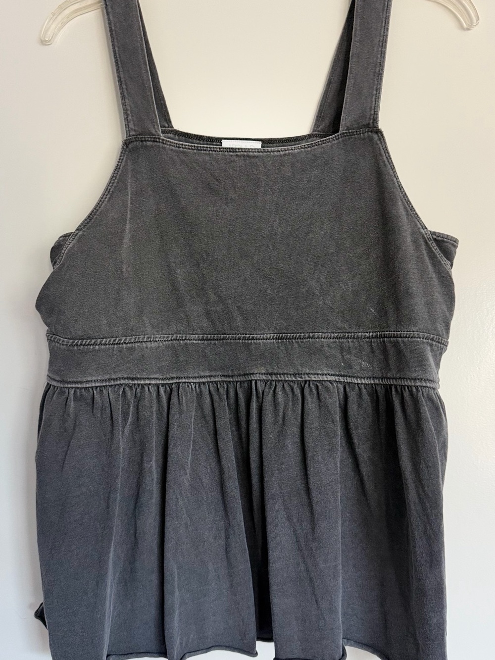 Abound grey / black  tank peplum casual summer top